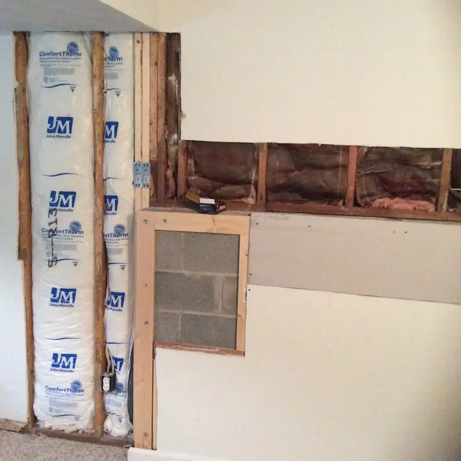 Wall insulation replacement during Odor Removal & Deodorization in Alameda